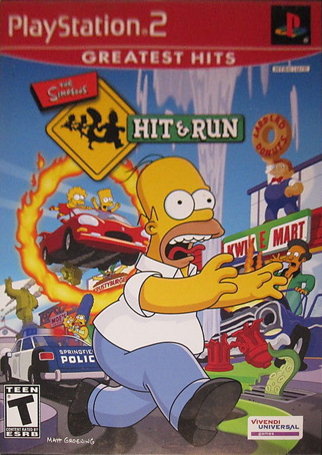 The Simpsons: Hit & Run (Greatest Hits) - (PS2) PlayStation 2 [Pre-Owned] Video Games VU Games   