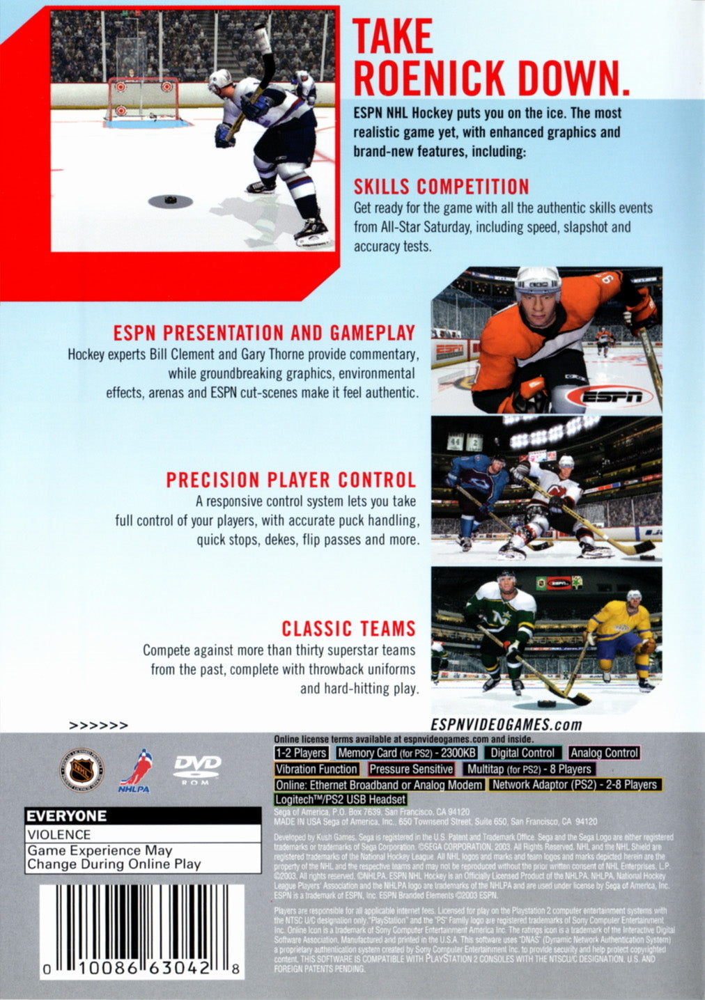ESPN NHL Hockey - (PS2) PlayStation 2 [Pre-Owned] Video Games EA Sports   