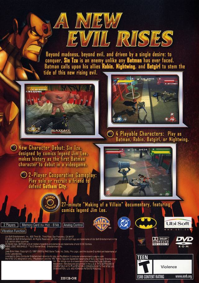 Batman: Rise of Sin Tzu - (PS2) PlayStation 2 [Pre-Owned] Video Games Ubisoft   