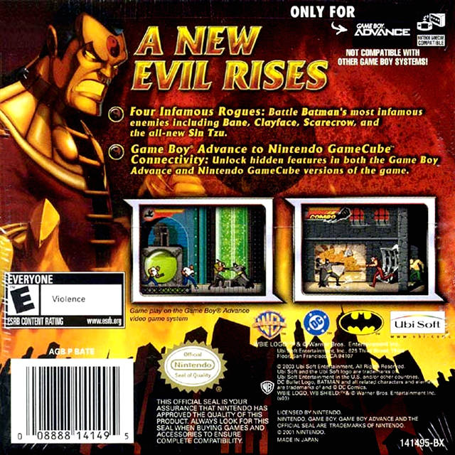 Batman: Rise of Sin Tzu - (GBA) Game Boy Advance [Pre-Owned] Video Games Ubisoft   