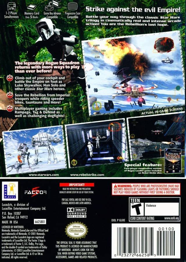 Star Wars Rogue Squadron III: Rebel Strike - (GC) GameCube [Pre-Owned] Video Games LucasArts   