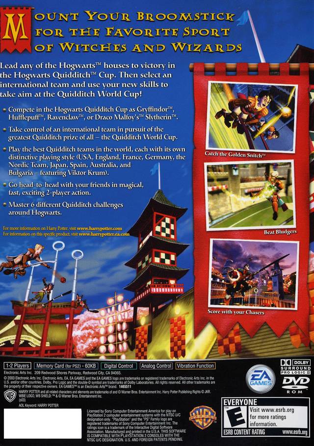 Harry Potter: Quidditch World Cup - (PS2) PlayStation 2 [Pre-Owned] Video Games Electronic Arts   