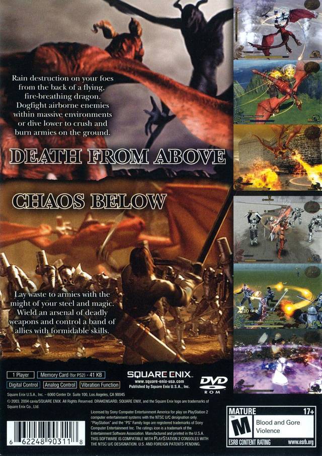 Drakengard - (PS2) PlayStation 2 [Pre-Owned] Video Games Square Enix   