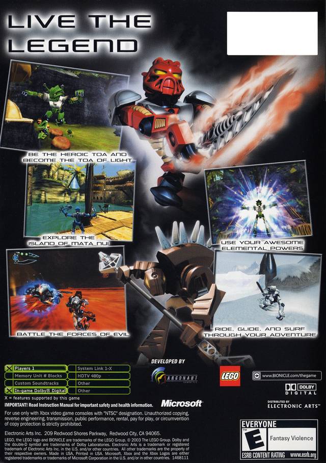 Bionicle - (XB) Xbox [Pre-Owned] Video Games Lego Media   