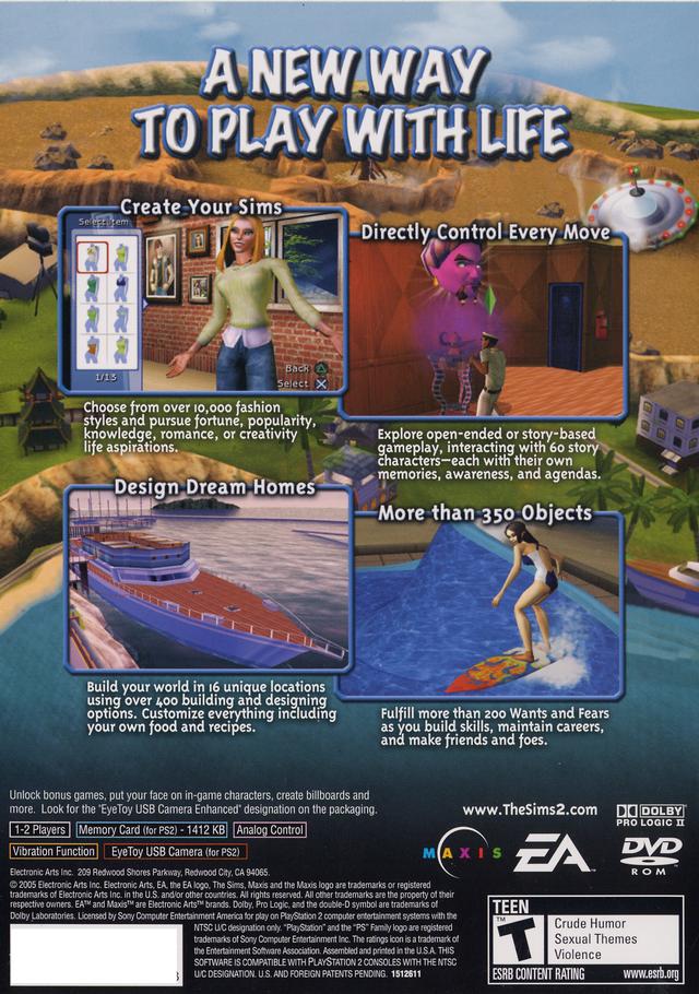 The Sims 2 - (PS2) PlayStation 2 [Pre-Owned] Video Games Electronic Arts   