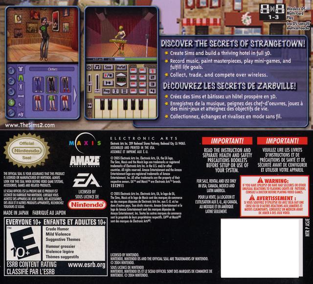 The Sims 2 - (NDS) Nintendo DS [Pre-Owned] Video Games Electronic Arts   