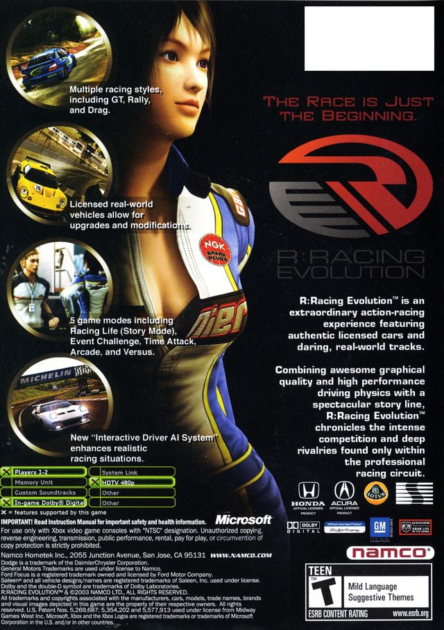 R: Racing Evolution - (XB) Xbox [Pre-Owned] Video Games Namco   
