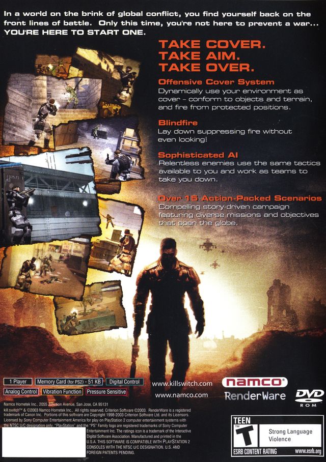 Kill.Switch - (PS2) PlayStation 2 [Pre-Owned] Video Games Namco   