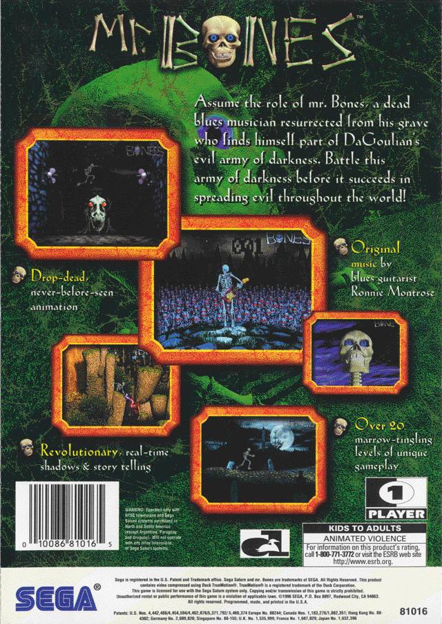 Mr. Bones - (SS) SEGA Saturn [Pre-Owned] Video Games Sega   