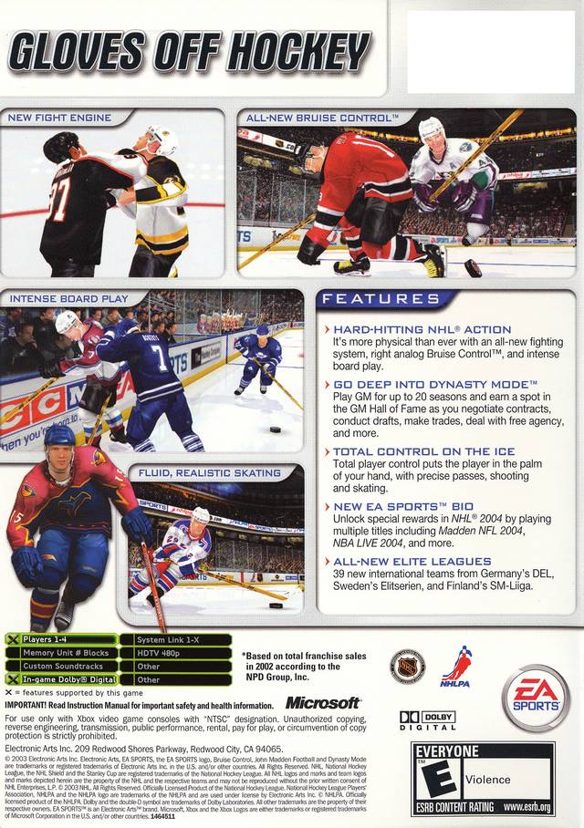 NHL 2004 - (XB) Xbox [Pre-Owned] Video Games EA Sports   