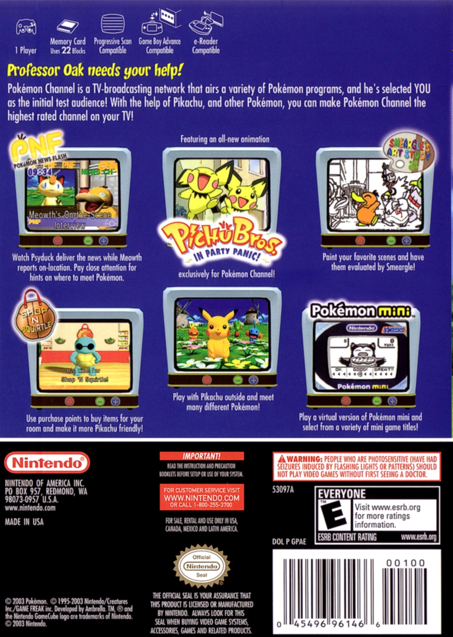 Pokemon Channel - (GC) GameCube [Pre-Owned] Video Games Nintendo   
