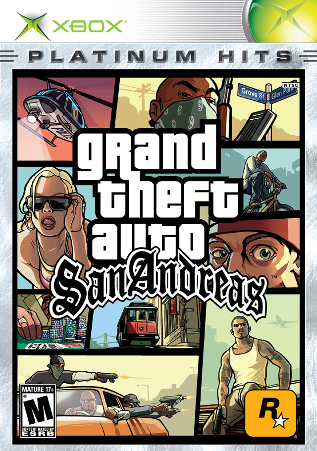 Grand Theft Auto: San Andreas (Platinum Hits) - (XB) Xbox [Pre-Owned] Video Games Rockstar Games   