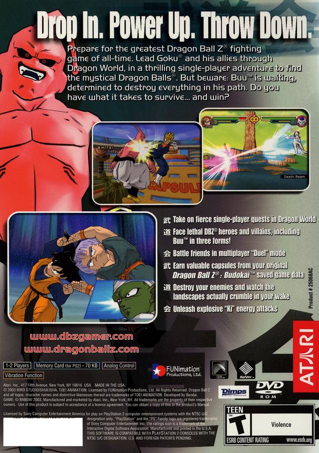 Dbz budokai 2 ps2 deals
