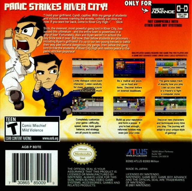 River City Ransom EX - (GBA) Game Boy Advance [Pre-Owned] Video Games Atlus   
