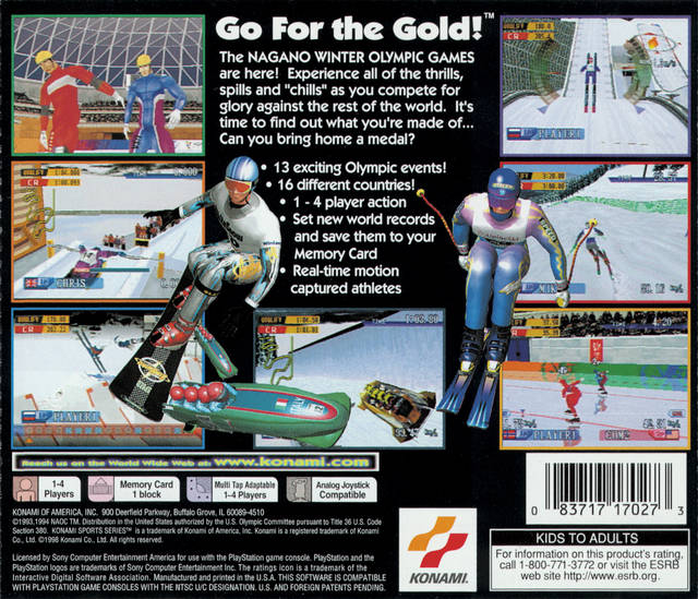 Nagano Winter Olympics '98 - (PS1) PlayStation 1 [Pre-Owned] Video Games Konami   