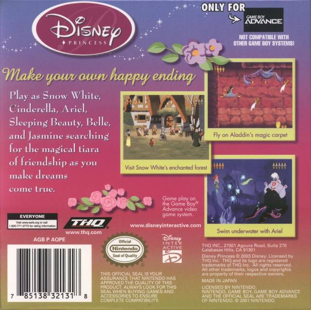 Disney Princess - (GBA) Game Boy Advance [Pre-Owned] Video Games THQ   