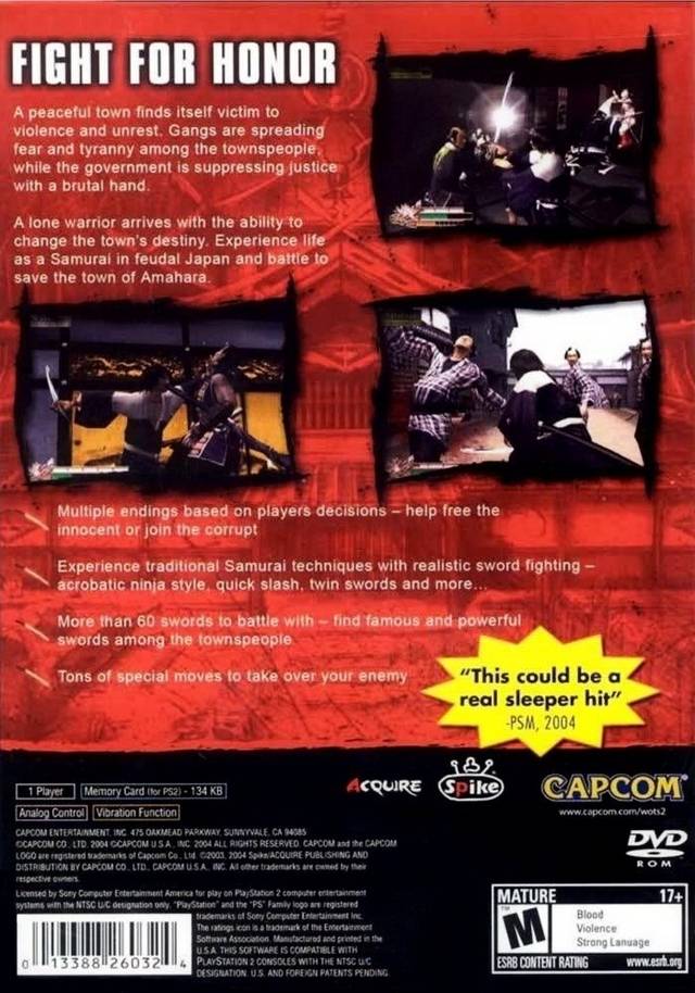Way of the Samurai 2 - (PS2) PlayStation 2 [Pre-Owned] Video Games Capcom   