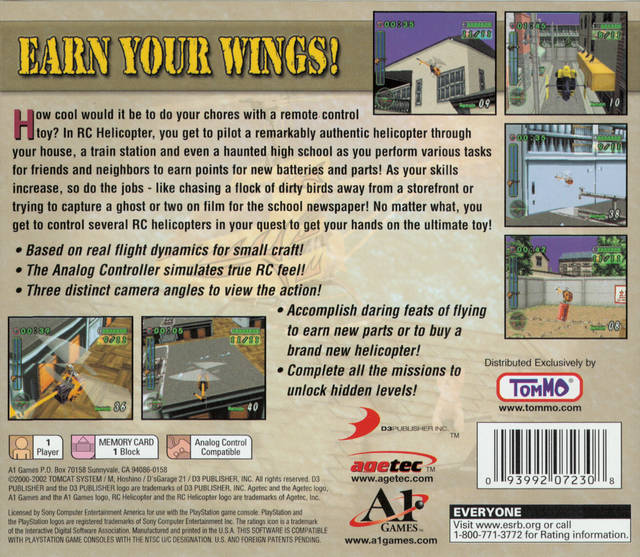 RC Helicopter - (PS1) PlayStation 1 [Pre-Owned] Video Games Agetec   