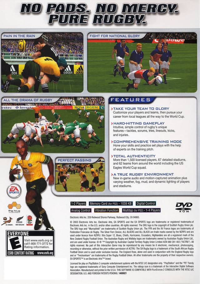 Rugby 2004 - (PS2) PlayStation 2 [Pre-Owned] Video Games EA Sports   