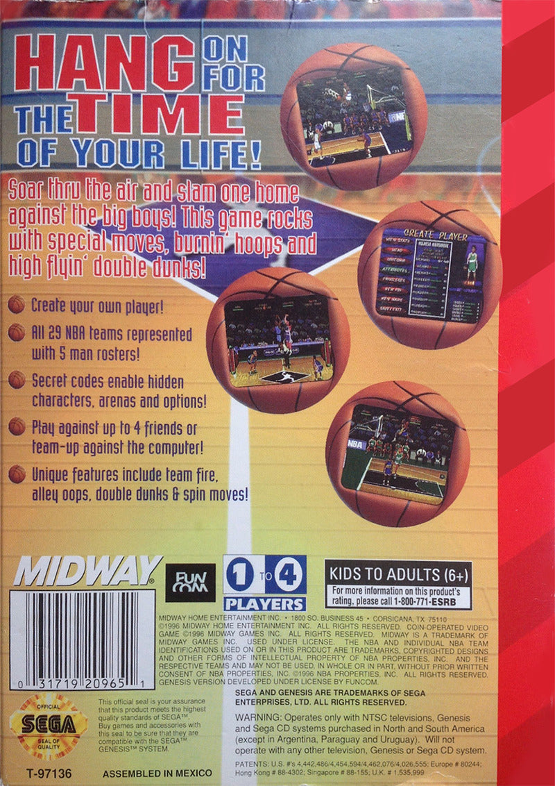 NBA Hang Time - (SG) SEGA Genesis [Pre-Owned] Video Games Midway   