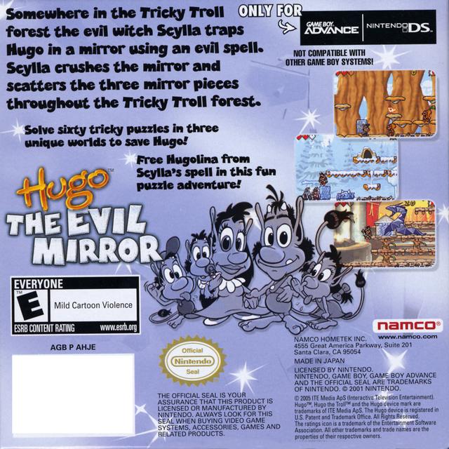 Hugo The Evil Mirror (GBA) Game Boy Advance J&L Game