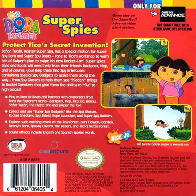 Dora the Explorer: Super Spies - (GBA) Game Boy Advance [Pre-Owned] Video Games Gotham Games   