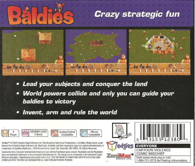 Baldies - (PS1) PlayStation 1 [Pre-Owned] Video Games Bethesda Softworks   