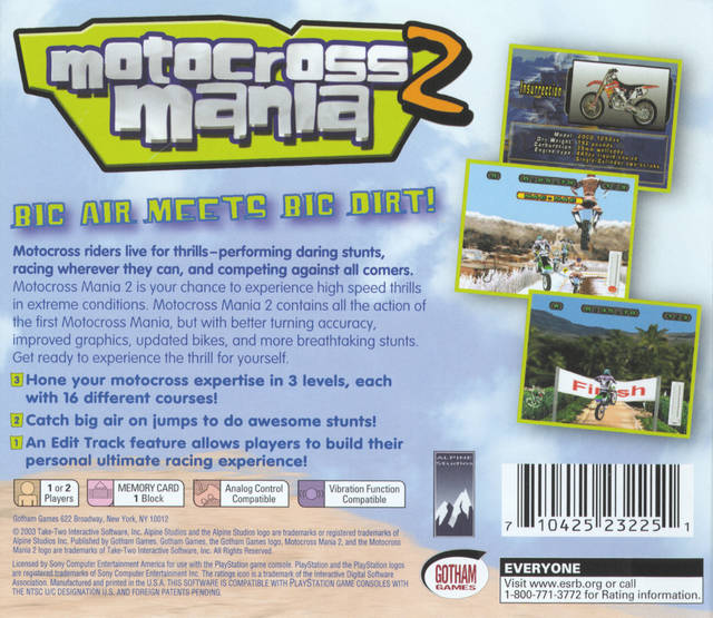 Motocross Mania 2 - (PS1) PlayStation 1 [Pre-Owned] Video Games Gotham Games   