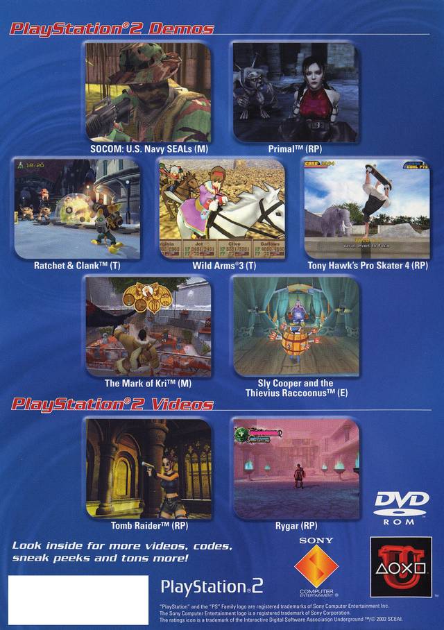 Jampack Winter 2002 - PlayStation 2 Video Games SCEA   