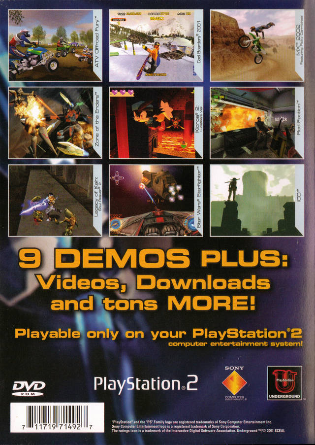 Jampack Summer 2001 - PlayStation 2 Video Games SCEA   