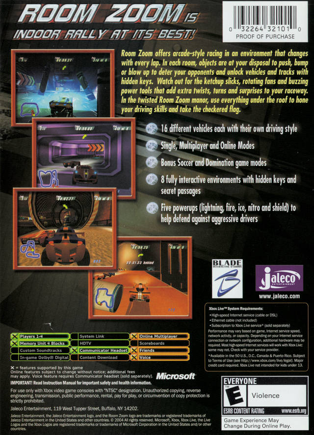 Room Zoom: Race for Impact - Xbox Video Games Jaleco Entertainment   