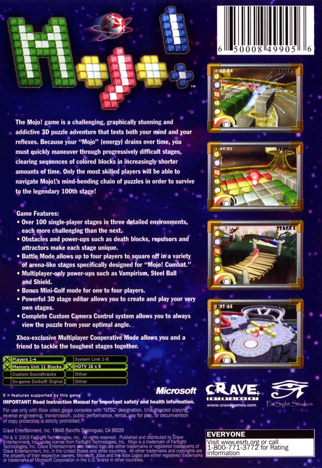 Mojo! - Xbox Video Games Crave   