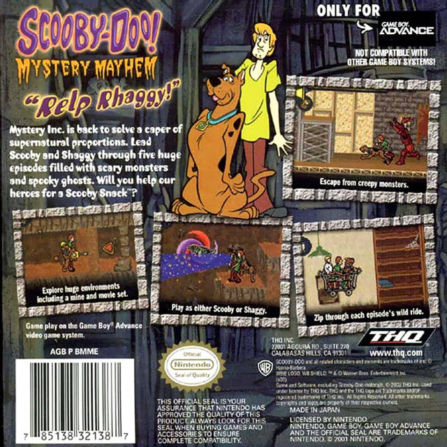 Scooby-Doo! Mystery Mayhem - (GBA) Game Boy Advance [Pre-Owned] Video Games THQ   