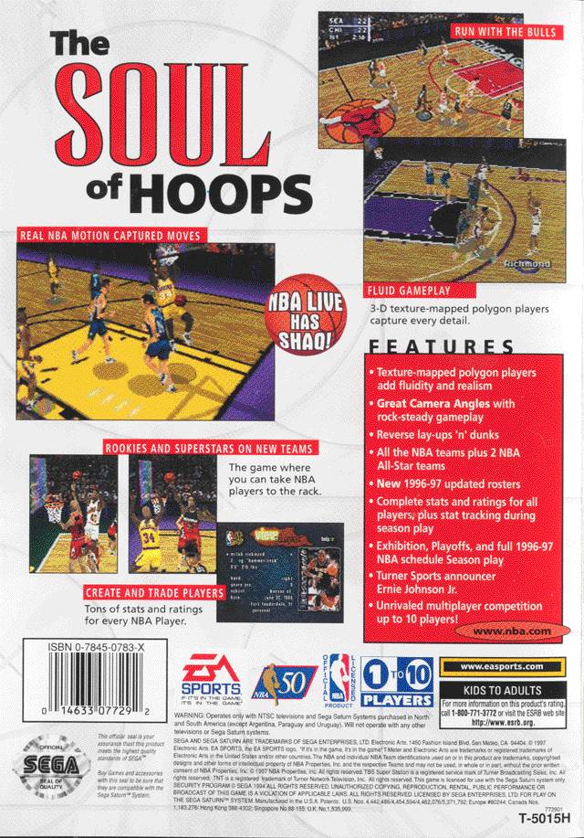 NBA Live 97 - (SS) SEGA Saturn [Pre-Owned] Video Games EA Sports   