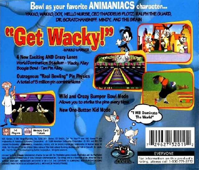 Animaniacs Ten Pin Alley - (PS1) PlayStation 1 [Pre-Owned] Video Games ASC Games   