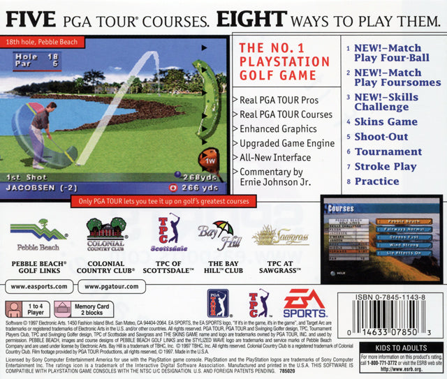 PGA Tour 98 - (PS1) PlayStation 1 [Pre-Owned] Video Games Electronic Arts   