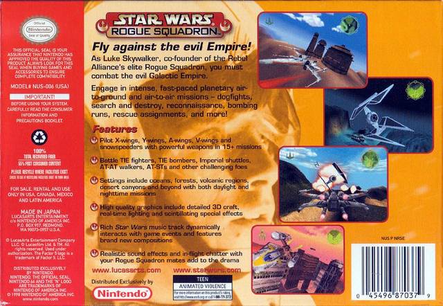 Star Wars: Rogue Squadron - (N64) Nintendo 64 [Pre-Owned] Video Games LucasArts   