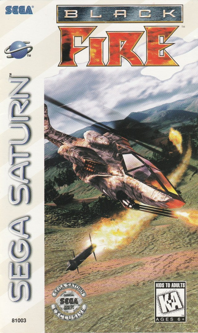 Black Fire - (SS) SEGA Saturn Video Games Sega   