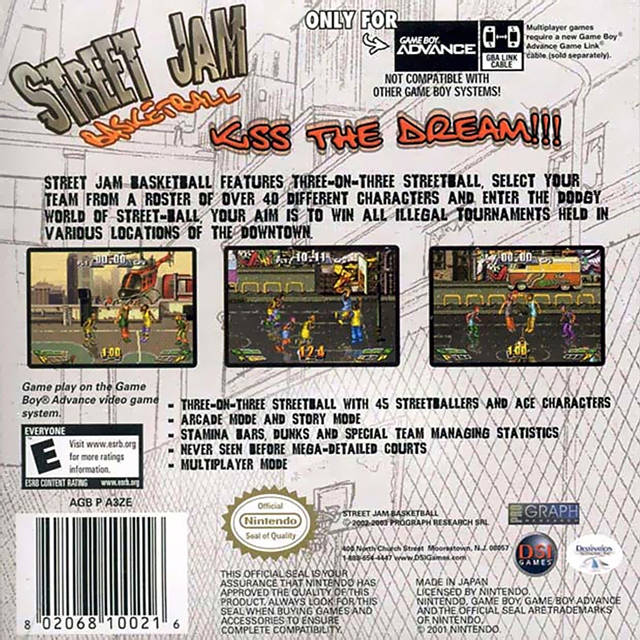 Street Jam Basketball - (GBA) Game Boy Advance Video Games Destination Software   
