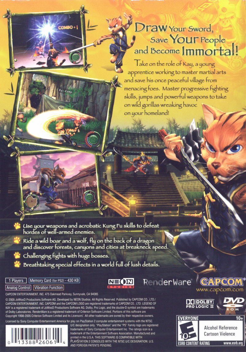 Legend of Kay - (PS2) PlayStation 2 [Pre-Owned] Video Games Capcom   