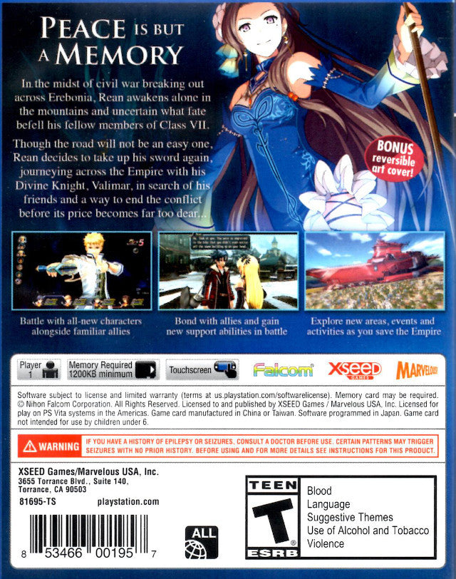 The Legend of Heroes: Trails of Cold Steel II - (PSV) PlayStation Vita [Pre-Owned] Video Games XSEED Games   