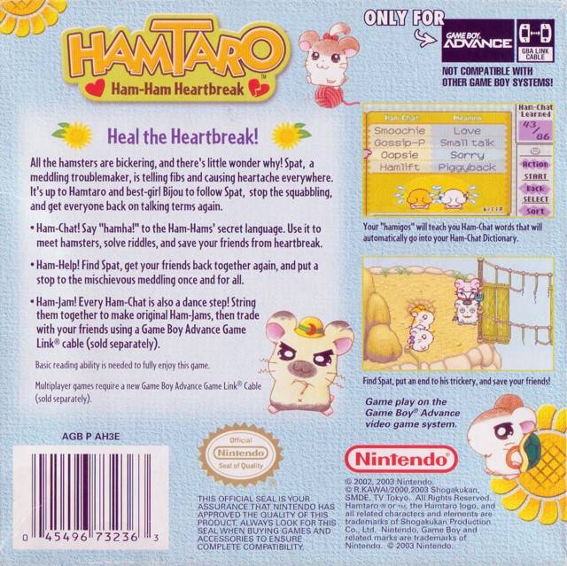 Hamtaro: Ham-Ham Heartbreak - (GBA) Game Boy Advance [Pre-Owned] Video Games Nintendo   