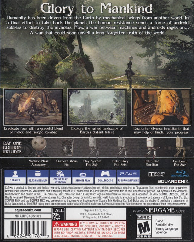 NieR: Automata (Day One Edition) - (PS4) PlayStation 4 [Pre-Owned] Video Games Square Enix   