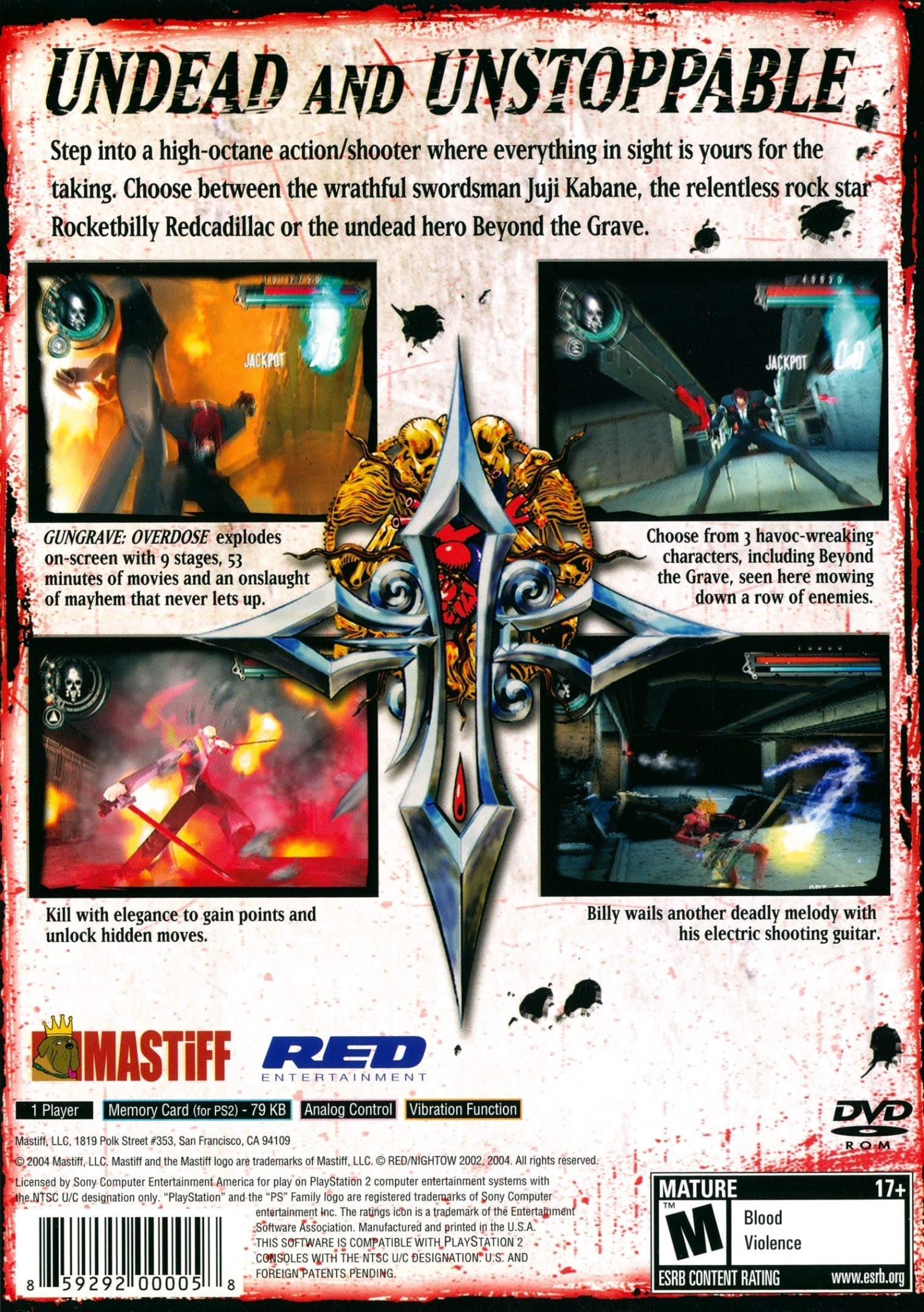 Gungrave Overdose - (PS2) PlayStation 2 [Pre-Owned] | J&L Game