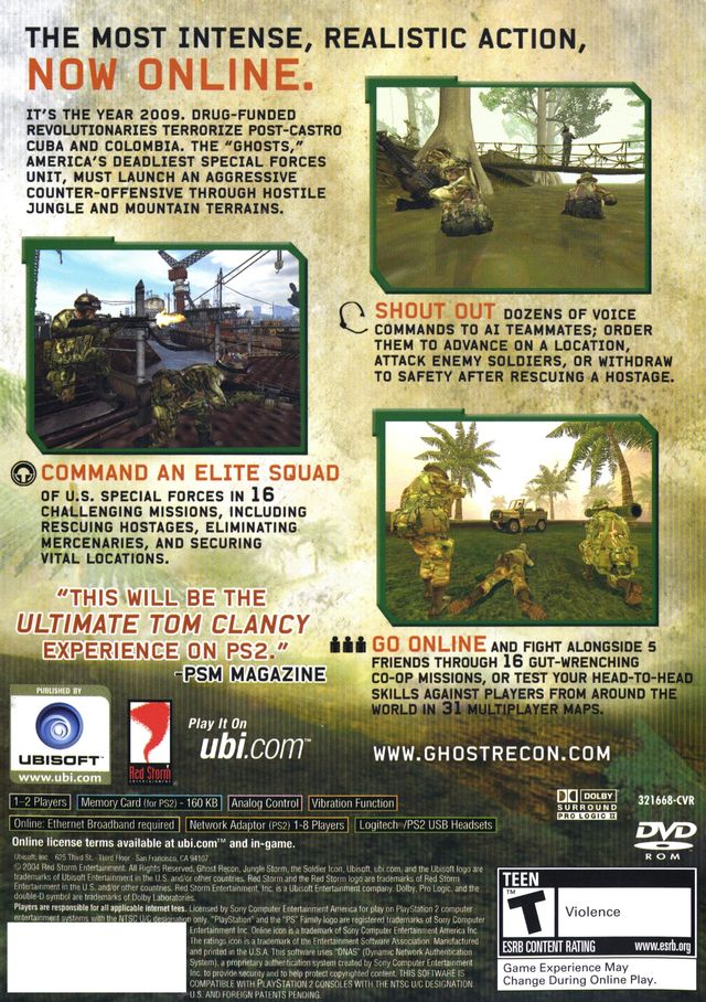 Tom Clancy's Ghost Recon: Jungle Storm - (PS2) PlayStation 2 [Pre-Owned] Video Games Ubisoft   