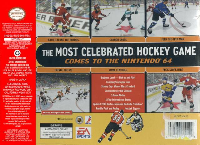 NHL 99 - (N64) Nintendo 64 [Pre-Owned] | J&L Game