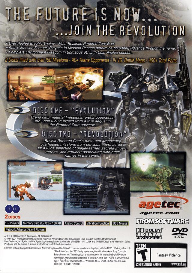 Armored Core: Nexus - (PS2) PlayStation 2 [Pre-Owned] Video Games Agetec