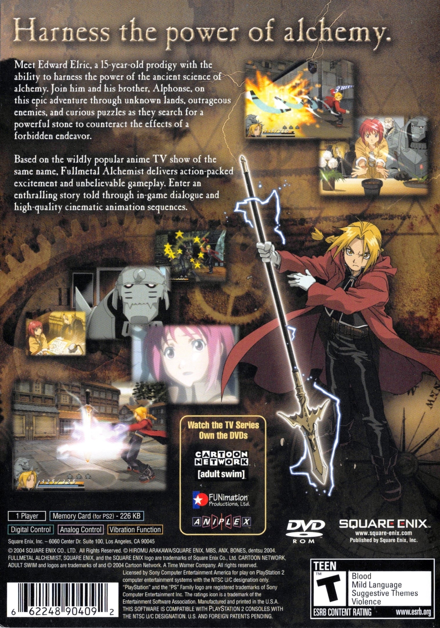 Fullmetal Alchemist and the Broken Angel - (PS2) PlayStation 2 [Pre-Owned] Video Games Square Enix   