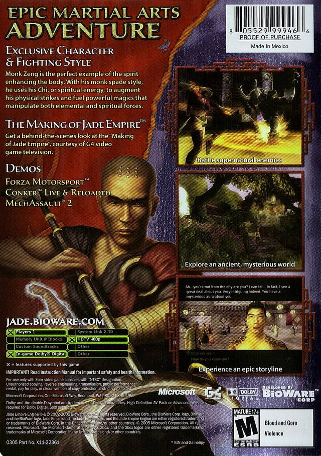 Jade Empire (Limited Edition) - (XB) Xbox [Pre-Owned] Video Games Microsoft Game Studios   