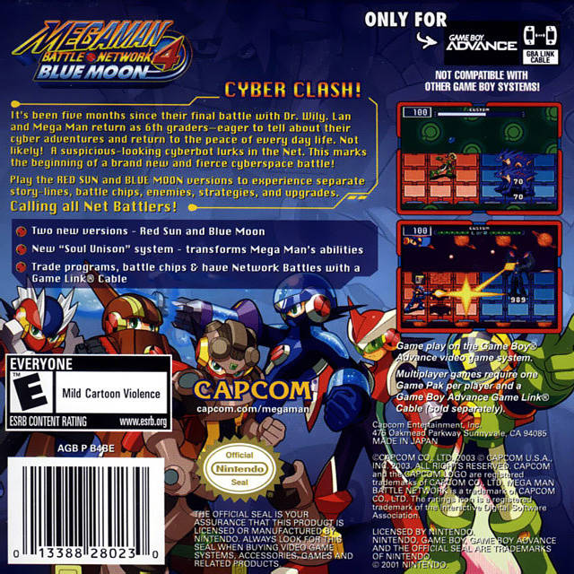 Mega Man Battle Network 4: Blue Moon - (GBA) Game Boy Advance Video Games Capcom   